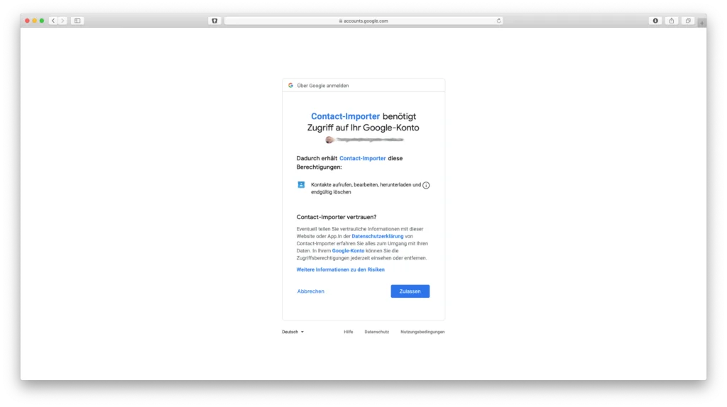 starface erweiterung adressbuch kontakt importer google bestaetigung 1024x574.png