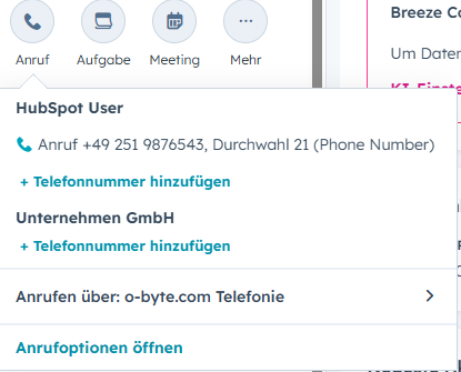 hs ui ausgehender call3